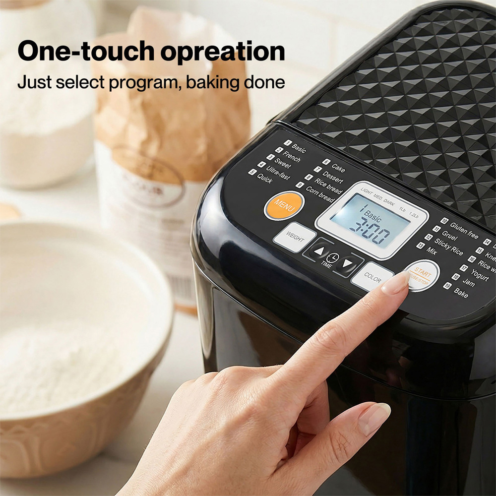 Spector BM2002-BK-UK 19-in-1 Non-Stick Bread Maker 500W Image 4