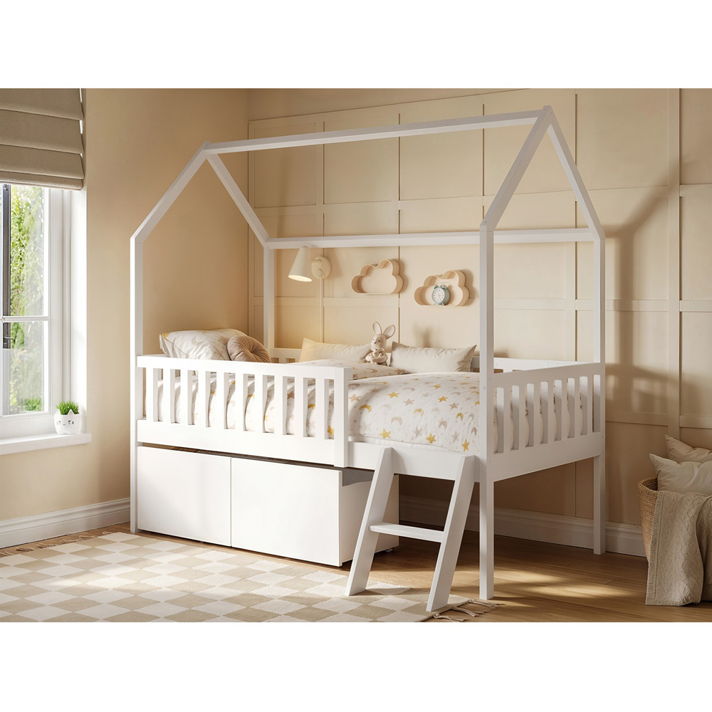 Flair Explorer Single White Mid Sleeper Bed Image 4