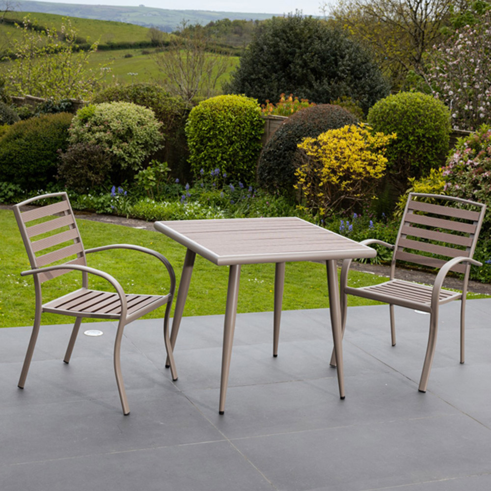 Artemis Home Delamere 4 Seater Outdoor Dining Set with Seat Cushions Image 3