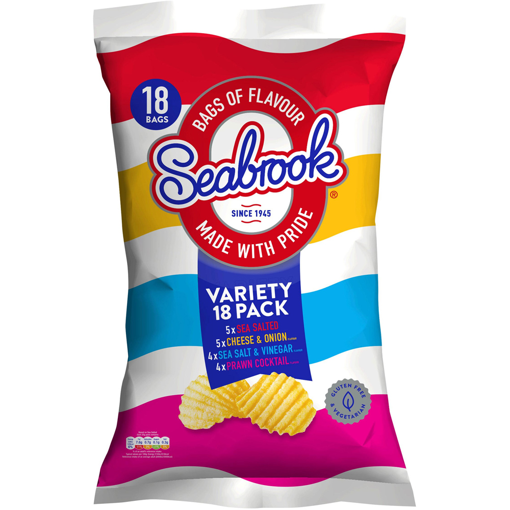 Seabrook Variety Multipack Crisps 18 Pack Image