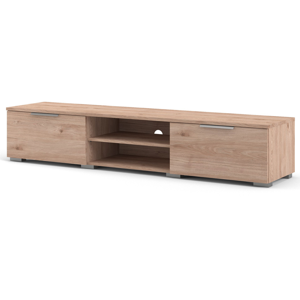 Florence Match 2 Drawers 2 Shelf Jackson Hickory Oak TV Unit Image 5