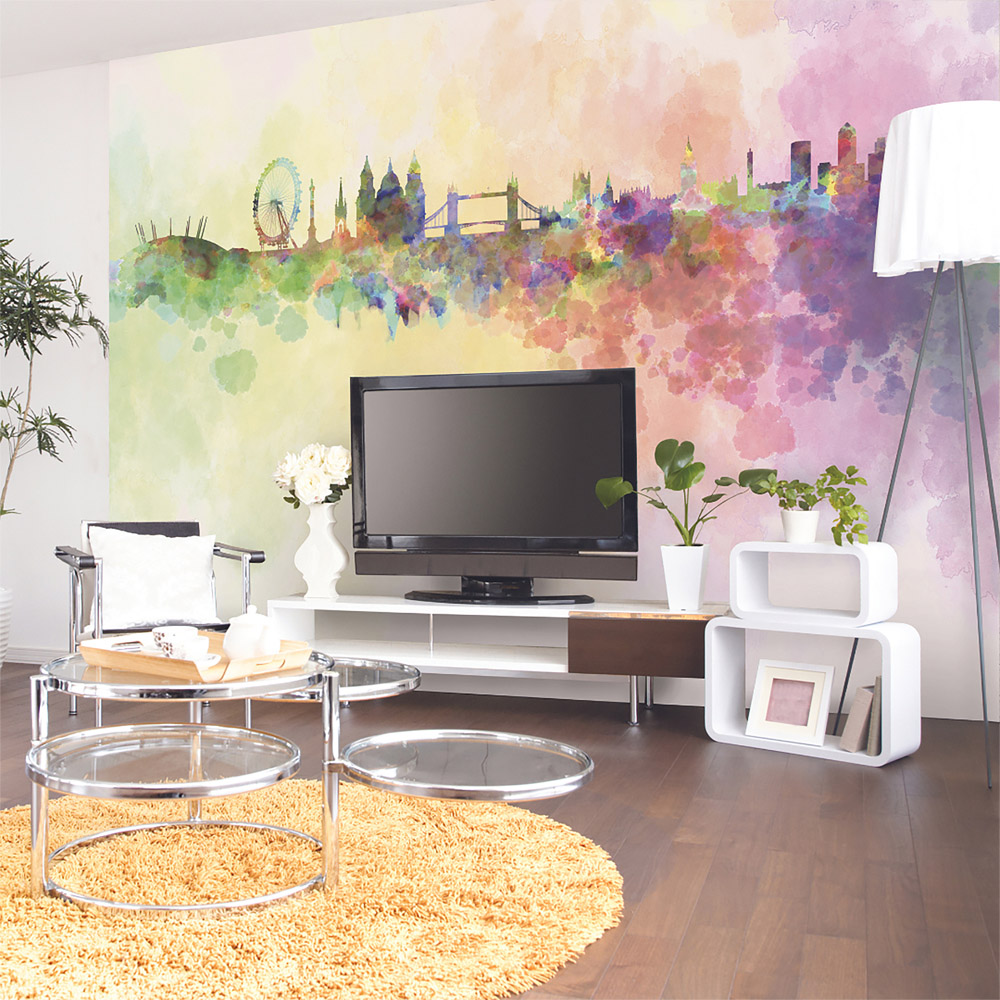 Origin Murals Princess Unicorn Blue Wall Mural Image 1