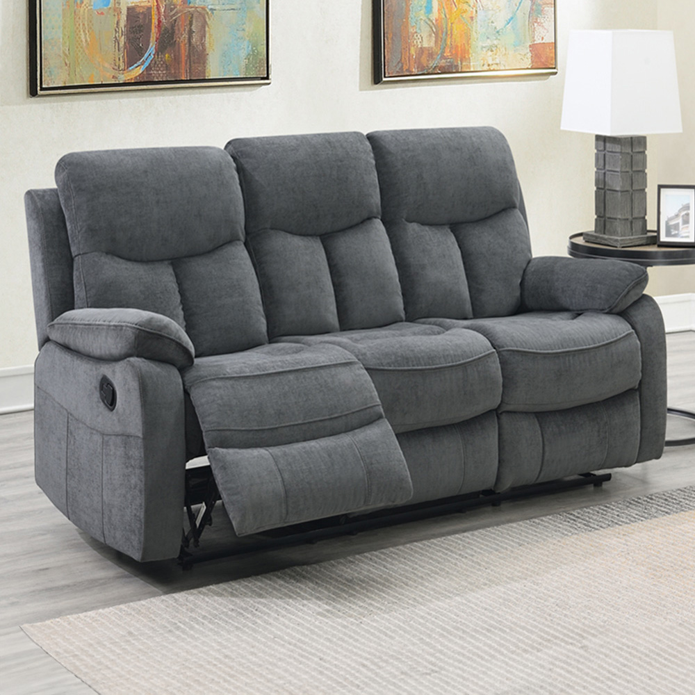 Brooklyn Farah 3 Seater Manual Recliner Sofa Image 1