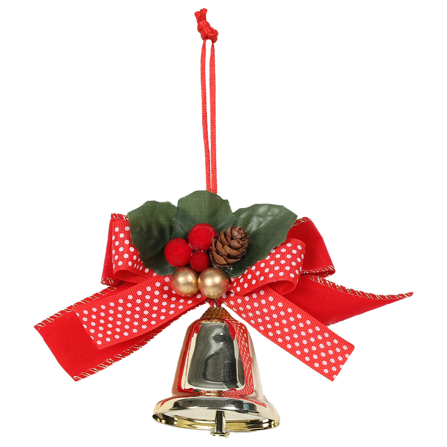 Once Upon A Christmas Bow Bell Ornament Image