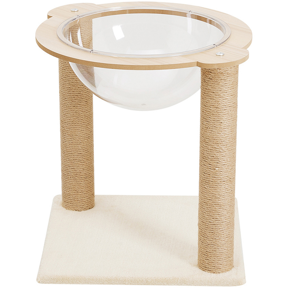 H&O Direct Acrylic Hemp Natural Cat Climbing Tower Image 1