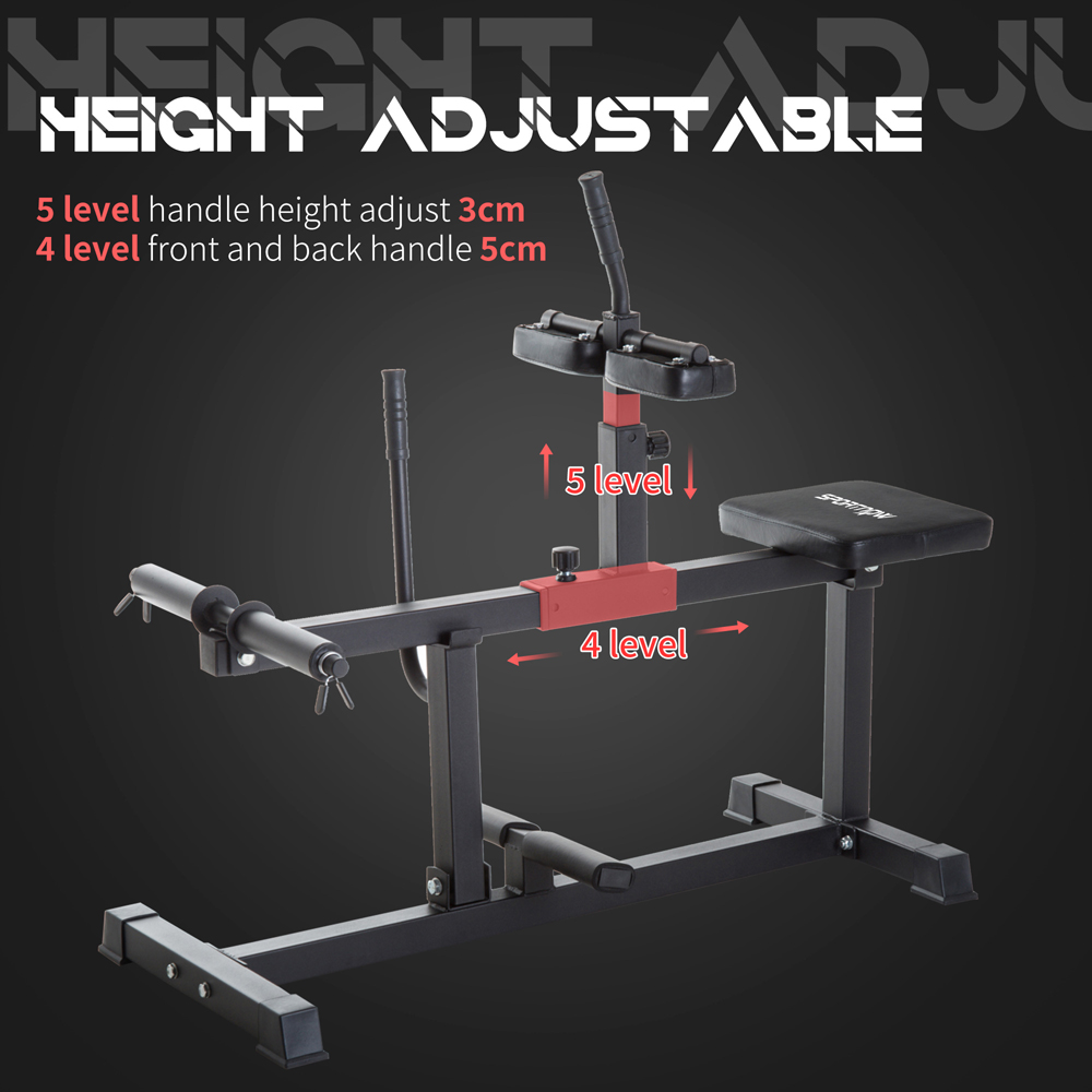 SPORTNOW Adjustable Seated Leg Extension Machine with Plate Loaded Image 8
