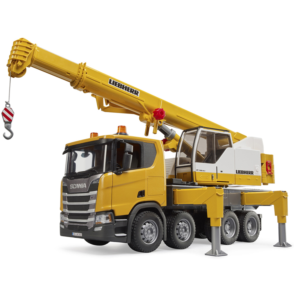Bruder Kids Scania Super 560R Liebherr Crane Truck with Light and Sound Module Playset Model Image 3
