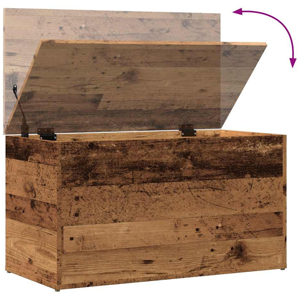 vidaXL Old Wood Storage Chest Image 7