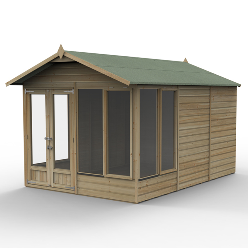 Forest Garden Beckwood 8 x 12ft 3 Opening Shiplap Apex Summerhouse Image 5