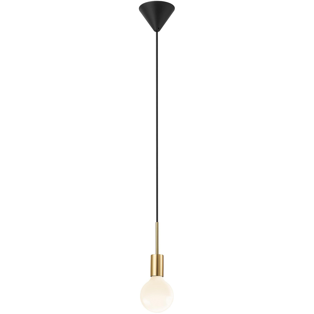 Nordlux Paco E27 Brass Metal Pendant Kit Image 1