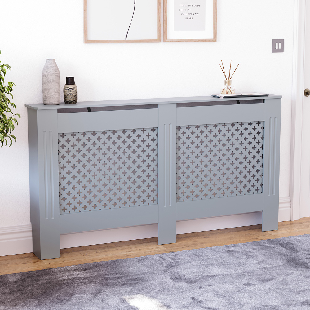 VIDA DESIGNS Oxford Grey Radiator Cover Large Image 2
