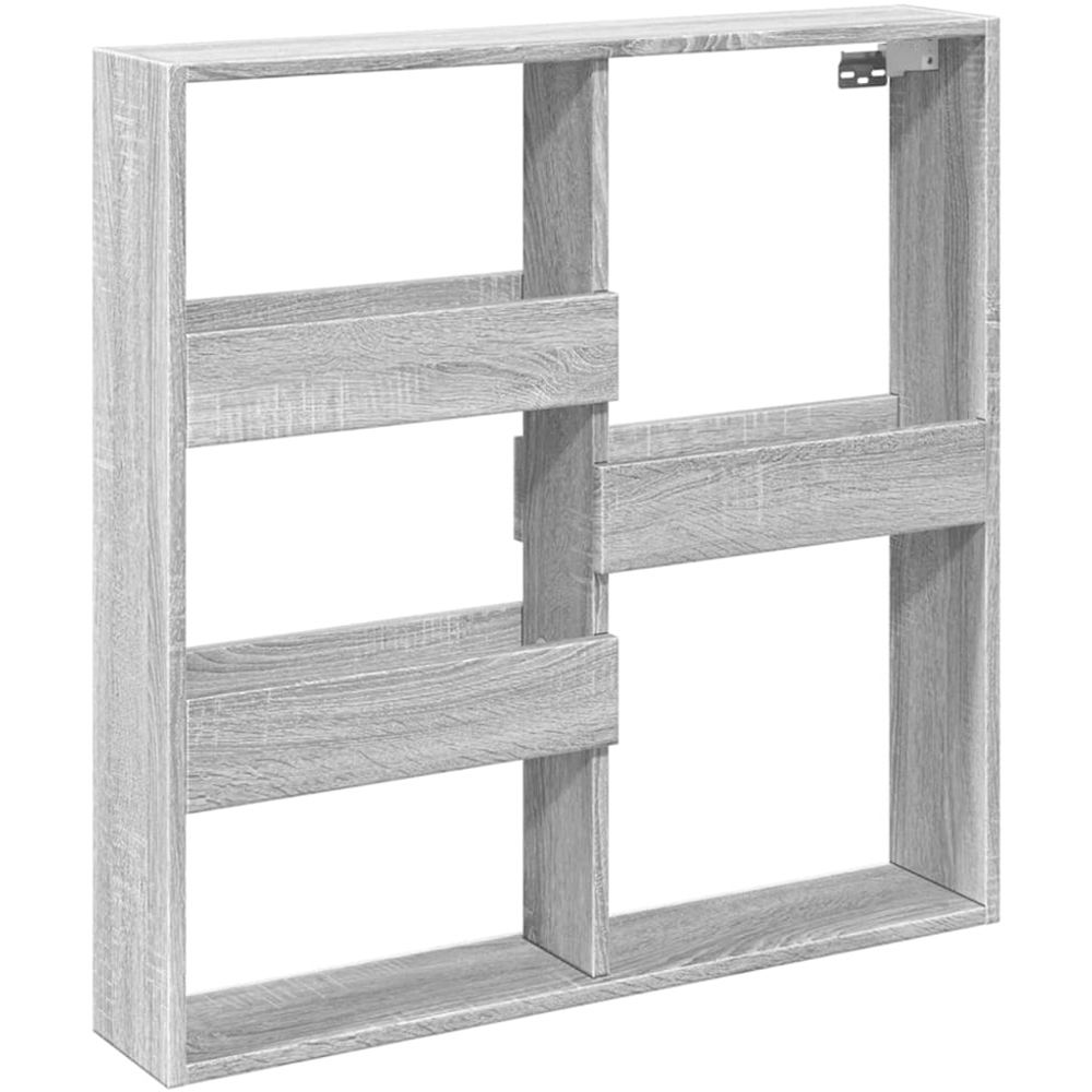 vidaXL 5 Shelf Grey Sonoma Wall Cabinet Image 1