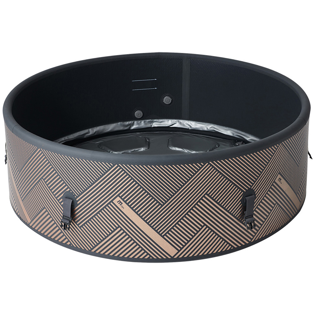 MSpa Verto Mono-Eco 6 Person Champagne Gold Geometric Pattern Inflatable Hot Tub Image 3