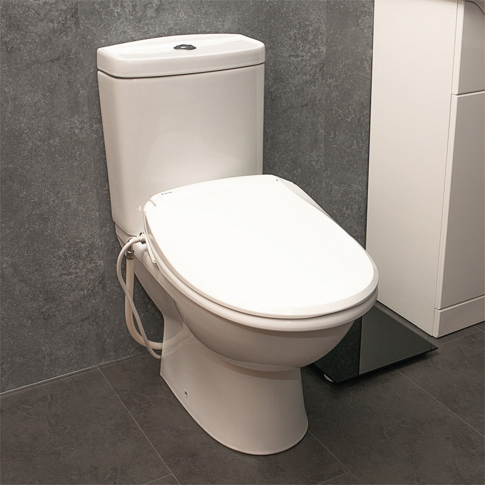 Aidapt E Loo One Touch Round Heated LED Toilet Seat with Bidet Cleaning and Warm Air Dryer Image 6