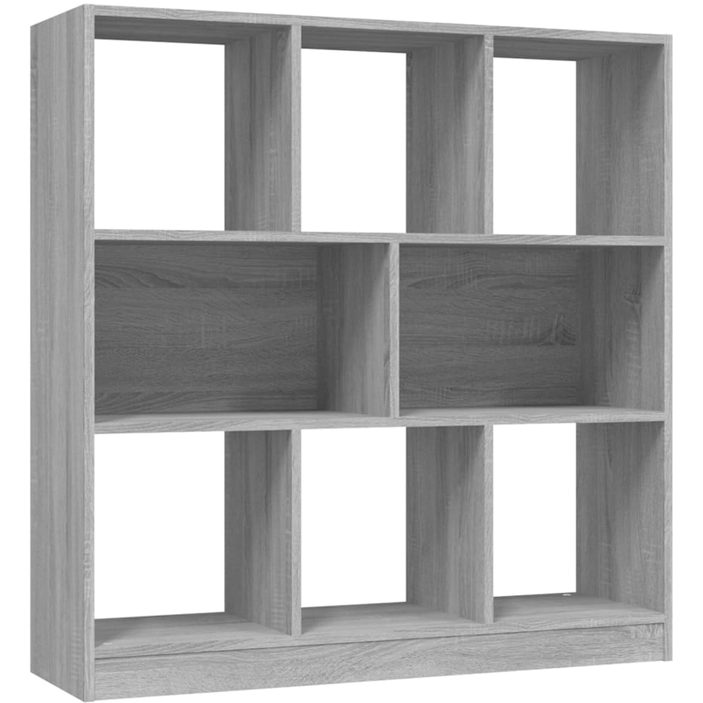vidaXL 8 Shelf Grey Sonoma Bookcase Image 2