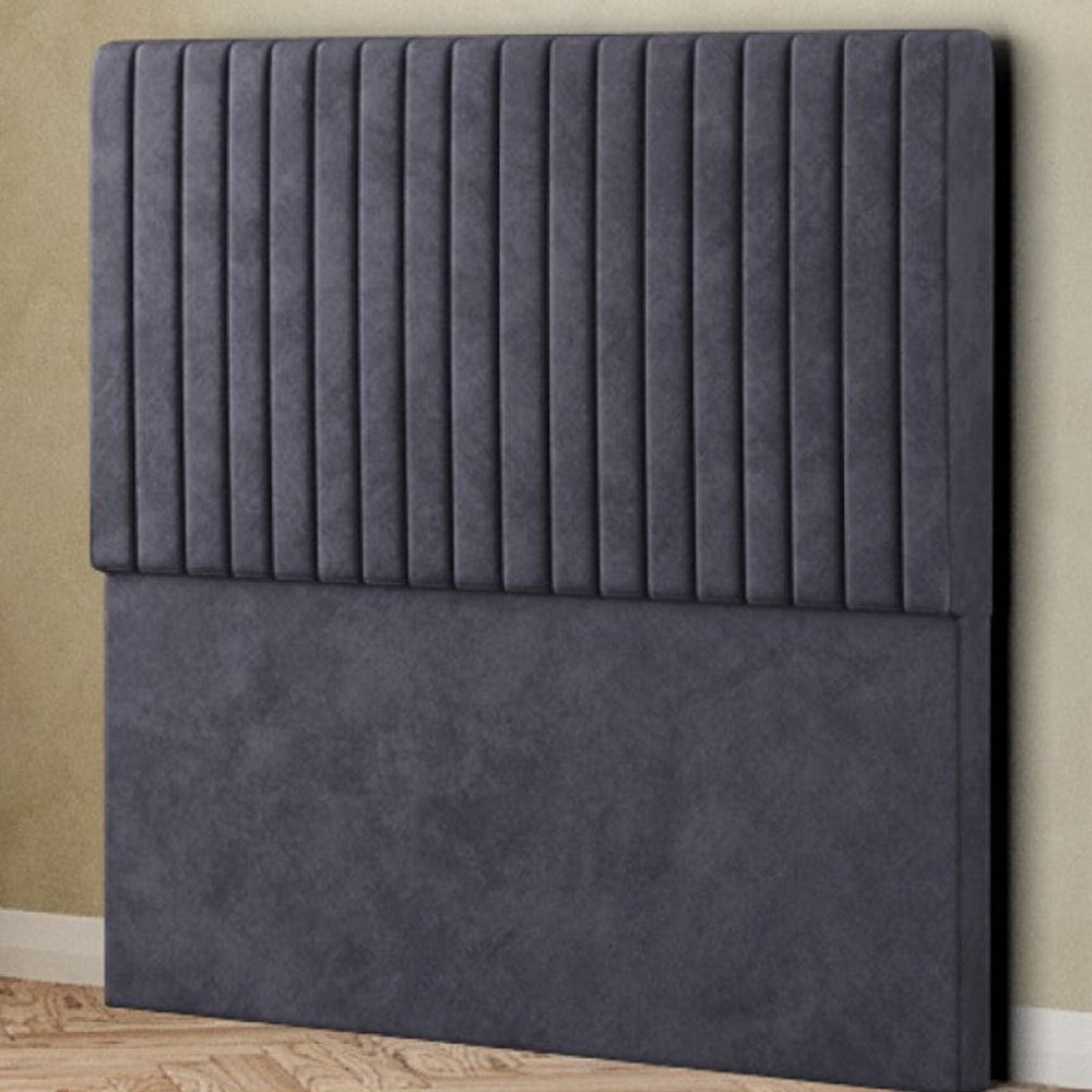 Eleganza Maryland Single Steel Plush Floor Standing Headboard Image 1