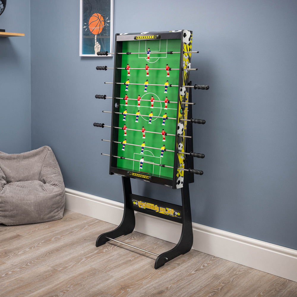 Toyrific Black Folding Football Table Family Game 3ft Image 2