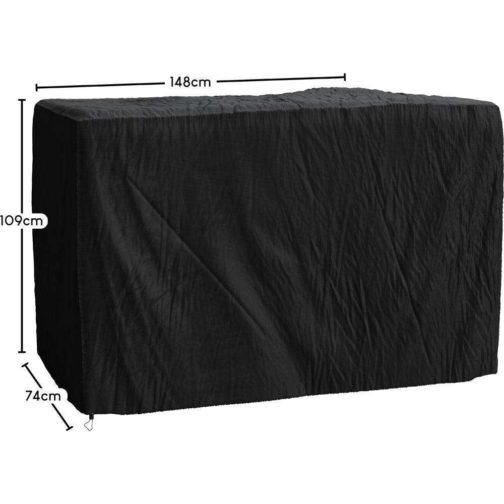 GARDEN VIDA Black Polyester Garden Furniture Cover 146 x 74 x 109cm Image 8