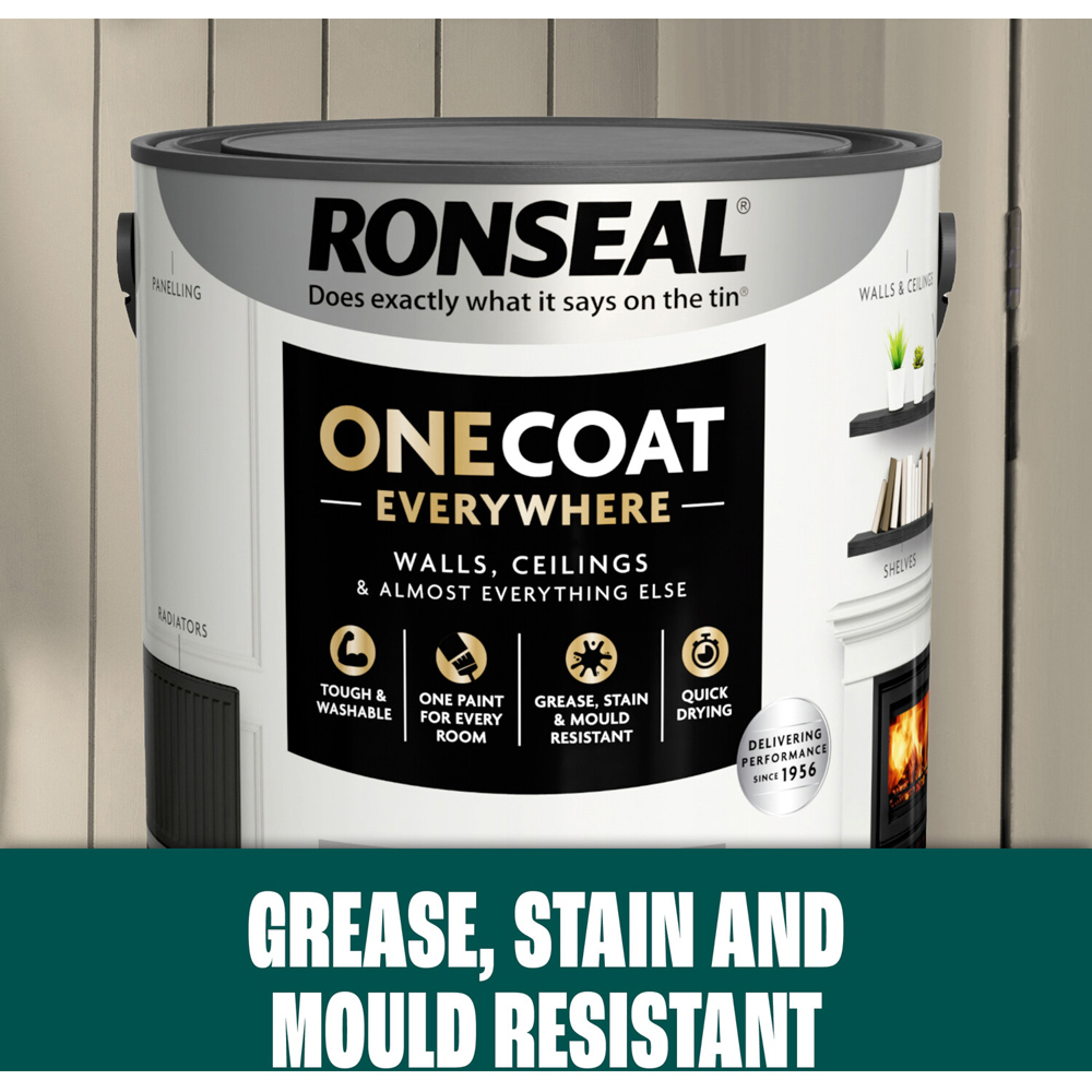 Ronseal One Coat Everywhere Interior Paint Winter Sky 5l Image 6
