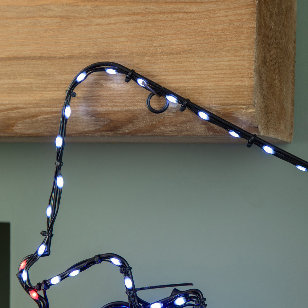 Samuel Alexander Multicolour LED FlexiBrights Light Up Christmas Stocking Silhouette Decoration Image 5
