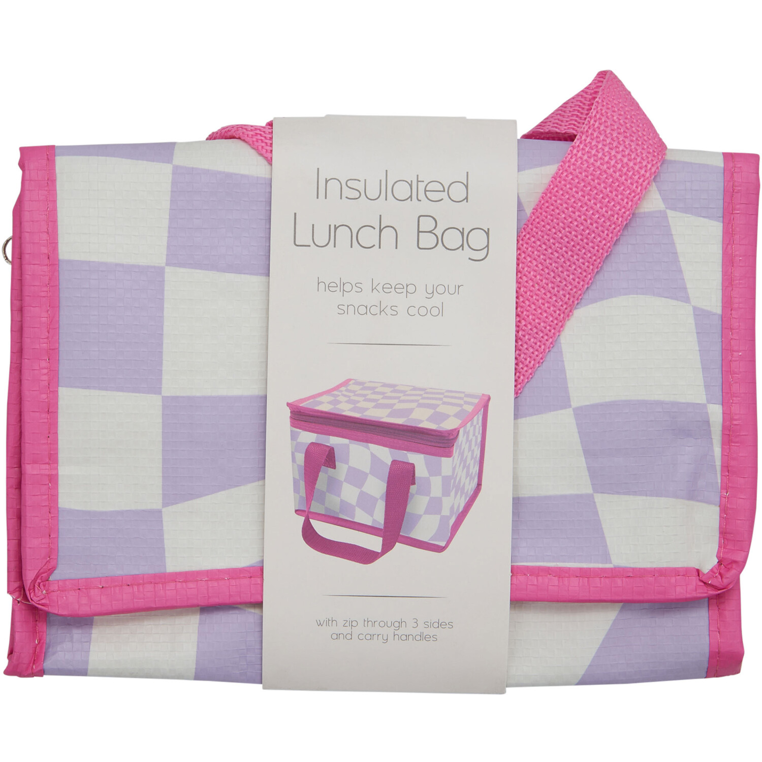 Patterned Insulated Lunch Bags Image 1