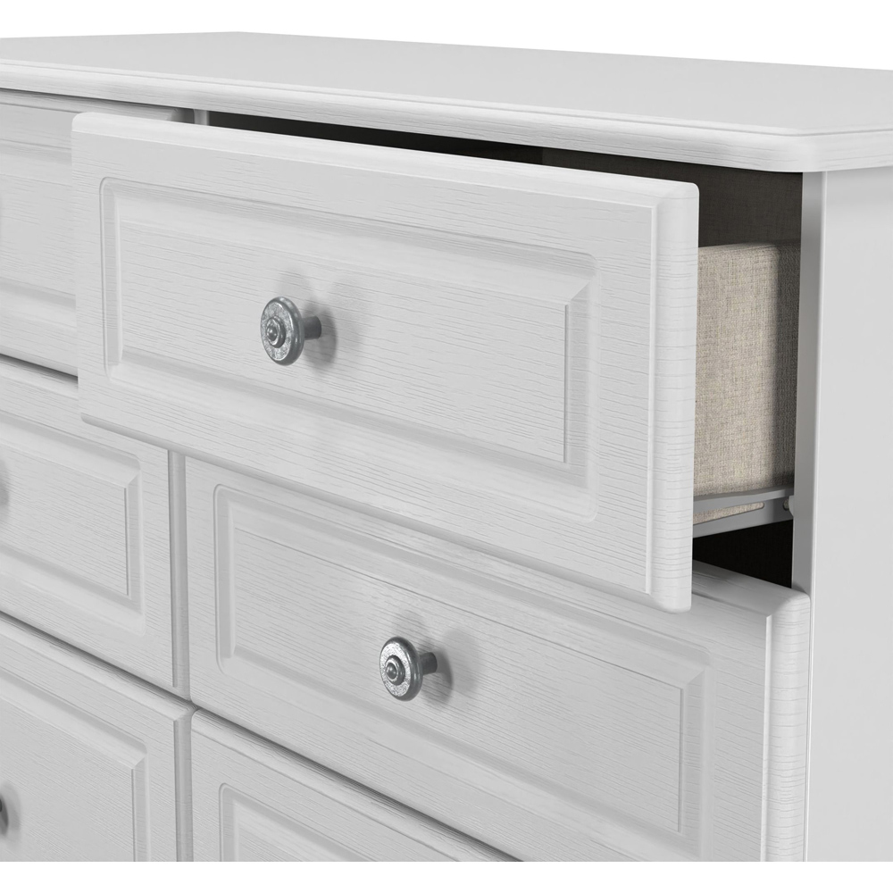 Crowndale Pembroke 6 Drawer Grey Ash Wide Chest of Drawers Ready Assembled Image 6