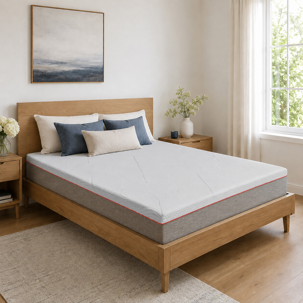 Visco Therapy Double Fusion Graphite Memory Foam Mattress with 2 Deep Sleep Pillow Image 2