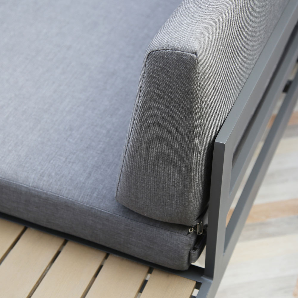 Maia 4 Seater Grey Modular Lounge Sofa Image 7