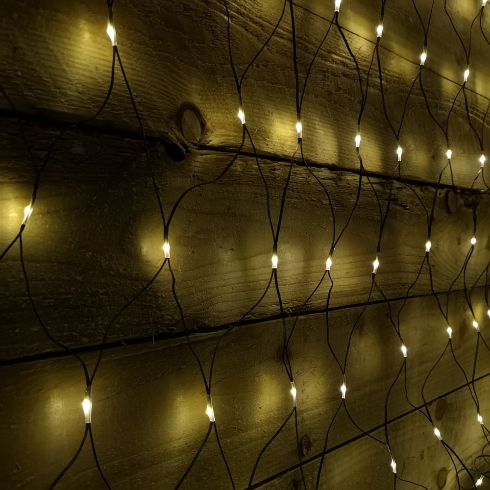 Samuel Alexander 180 Warm White Multifunction LED Outdoor Christmas Net Light Image 1