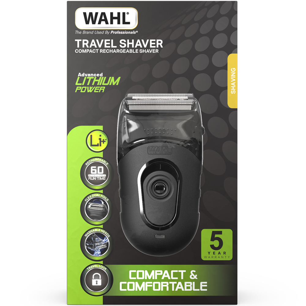 Wahl Advance Lithium Power Rechargeable Cordless Compact Travel Shaver Image 3