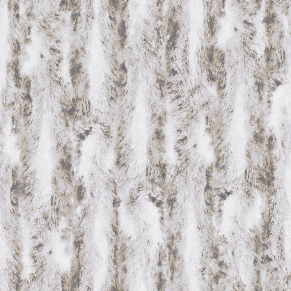 Galerie Organic Textures Faux Fur Taupe Wallpaper Image 1