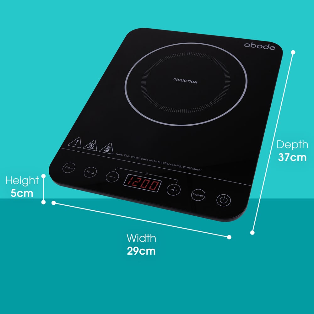 Abode AINDH1002 Black Single Induction Hob Image 9
