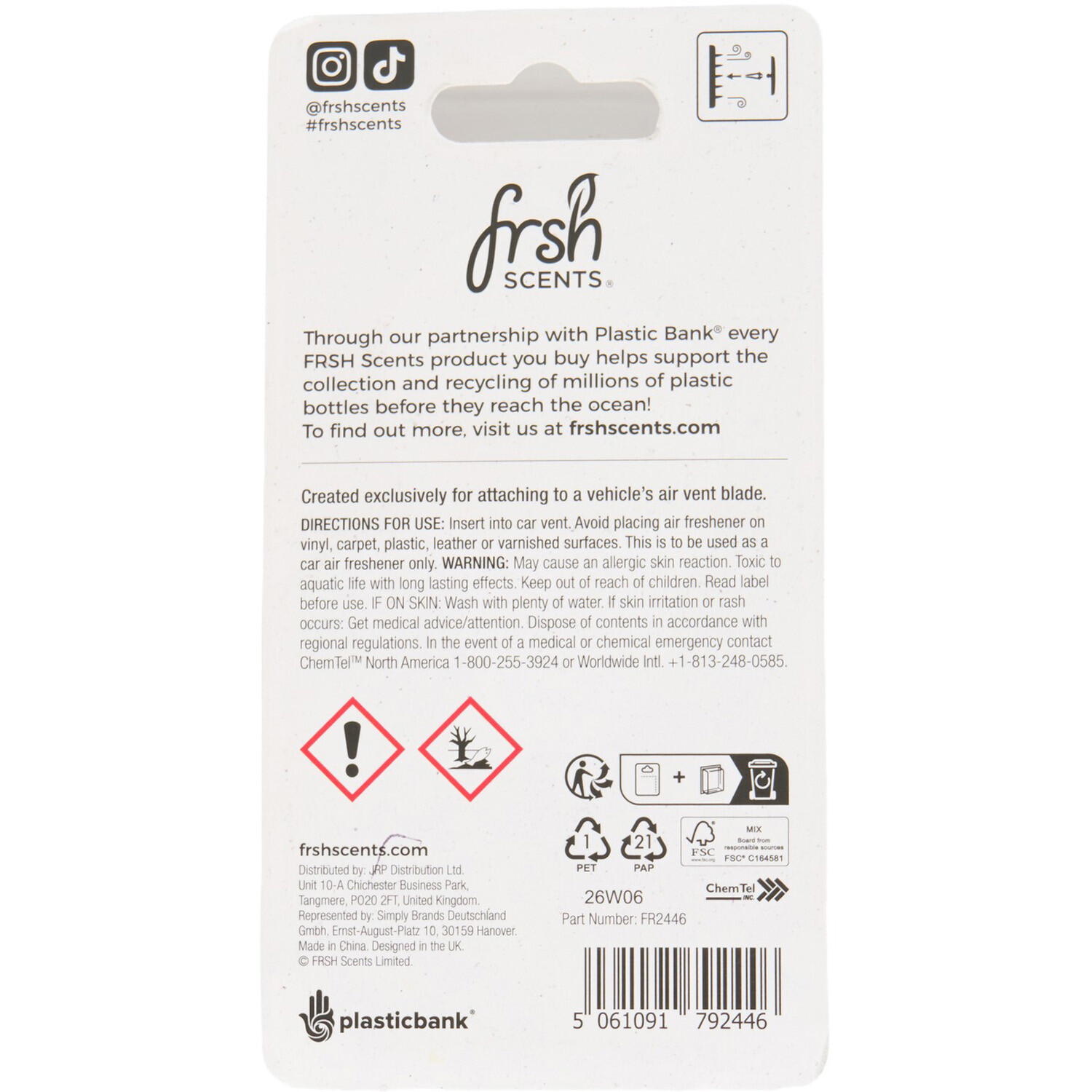 Frsh Scents World Cup Air Freshener Image 3