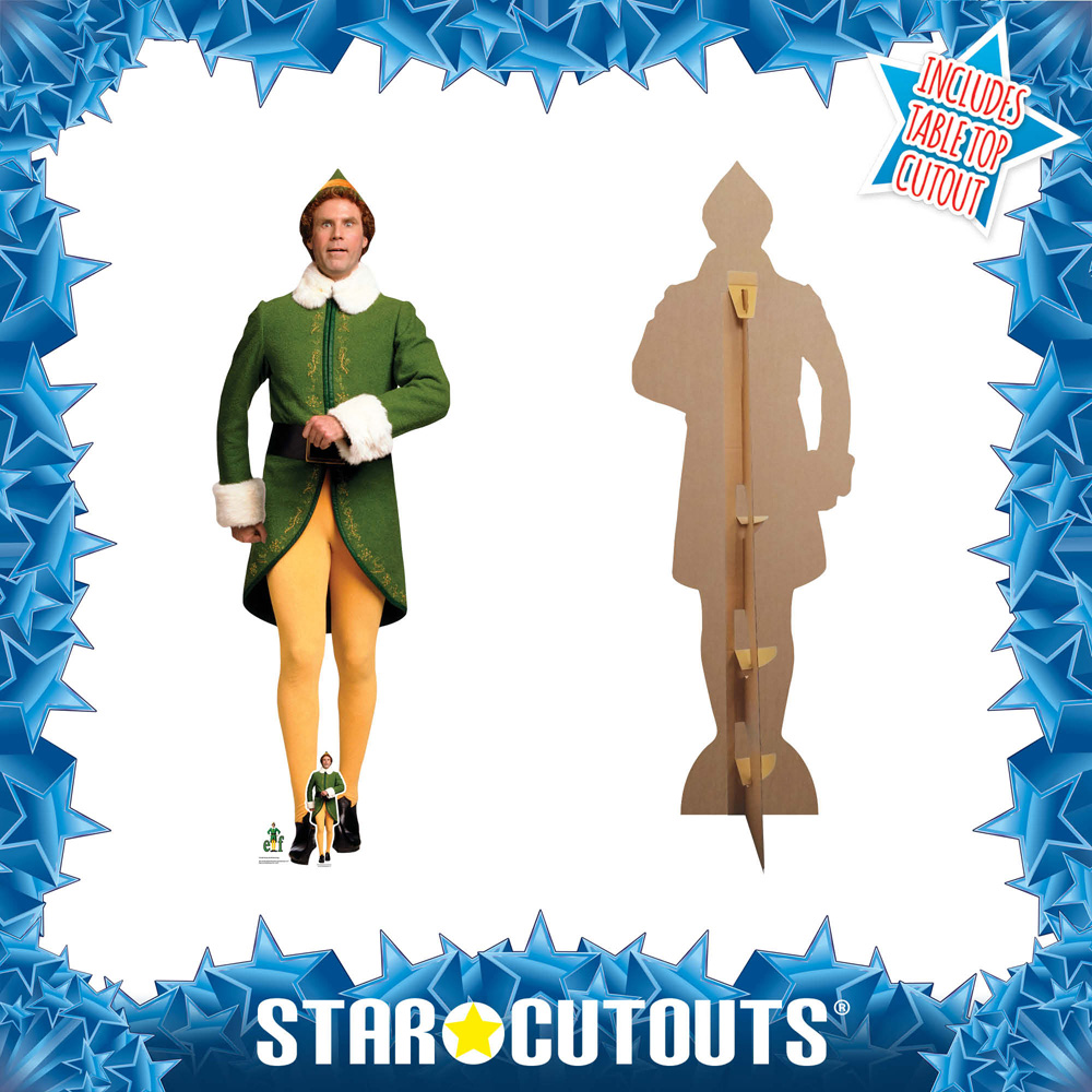 Star Cutouts Buddy the Elf Marching Cardboard Cutout 6.2ft Image 3