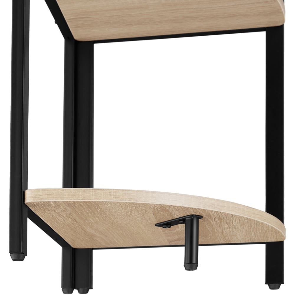 tectake Castlebar 5 Shelf Oak Sonoma Corner Shelving Unit Image 5