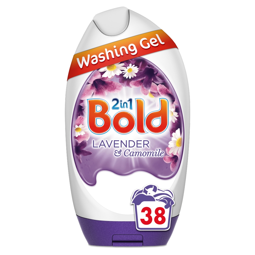 Bold 2in1 Washing Gel Lavender & Camomile Washes 38 Washes Image 1