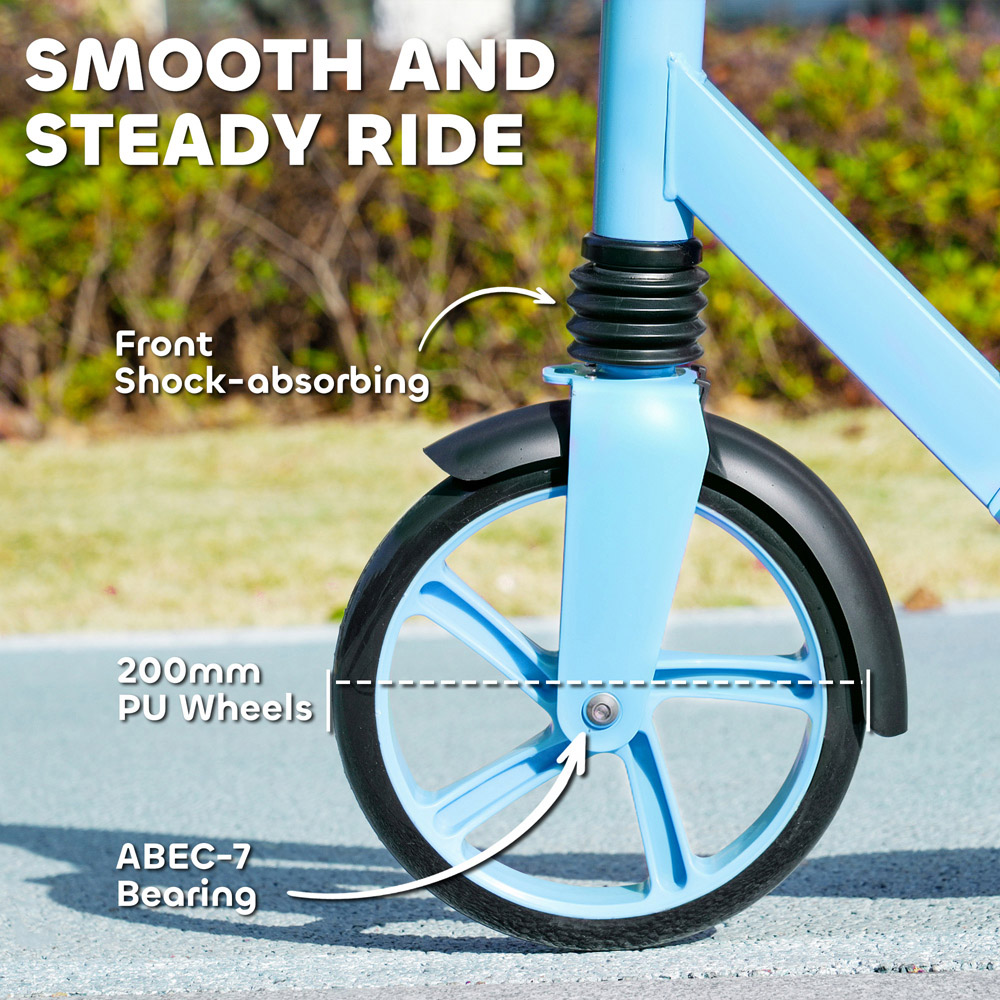 Tommy Toys AIYAPLAY Blue Adjustable Handlebar Foldable Kids Kick Scooter Image 5