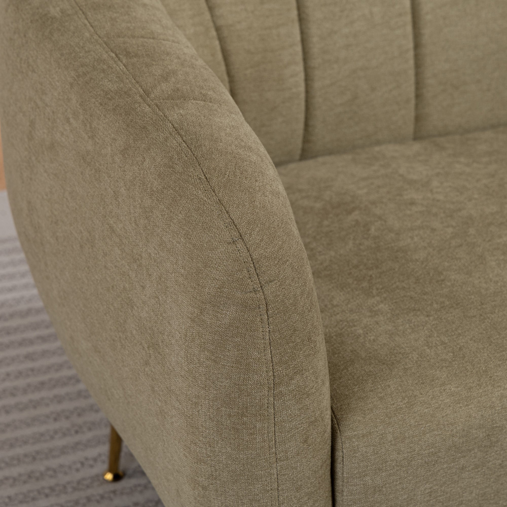 Artemis Home Stanton 2 Seater Pistachio Fabric Shell Accent Sofa Image 2