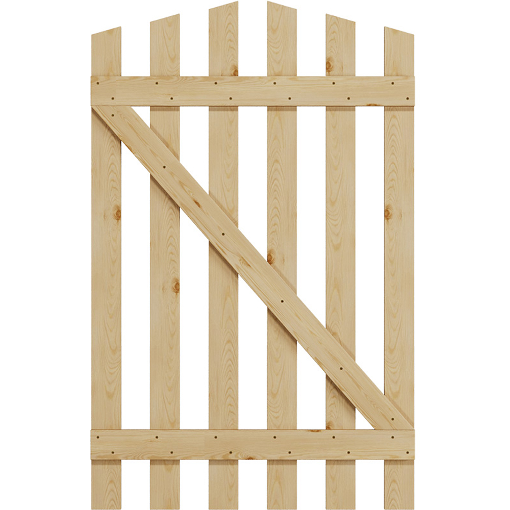 Outdoor Minimalist Nature Wooden Fence Gate, 120 x 76 x 2.5cm Image 4