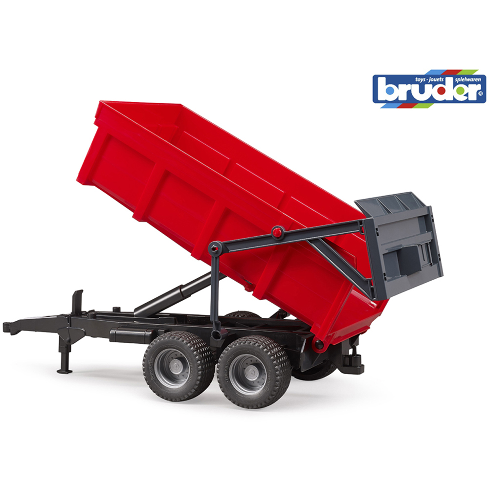 Bruder Kids Red Tipping Trailer Playset Model Image 6