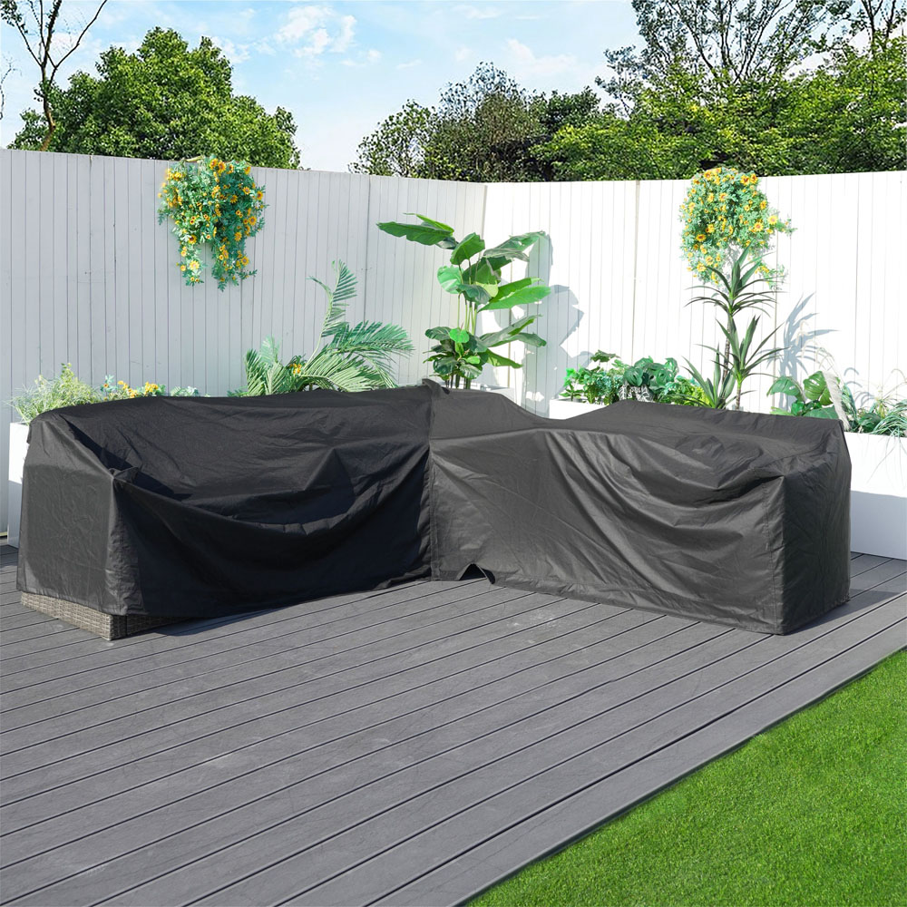 Direct Wicker L-Shaped Sofa Rain Cover 255 x 255cm Image 2
