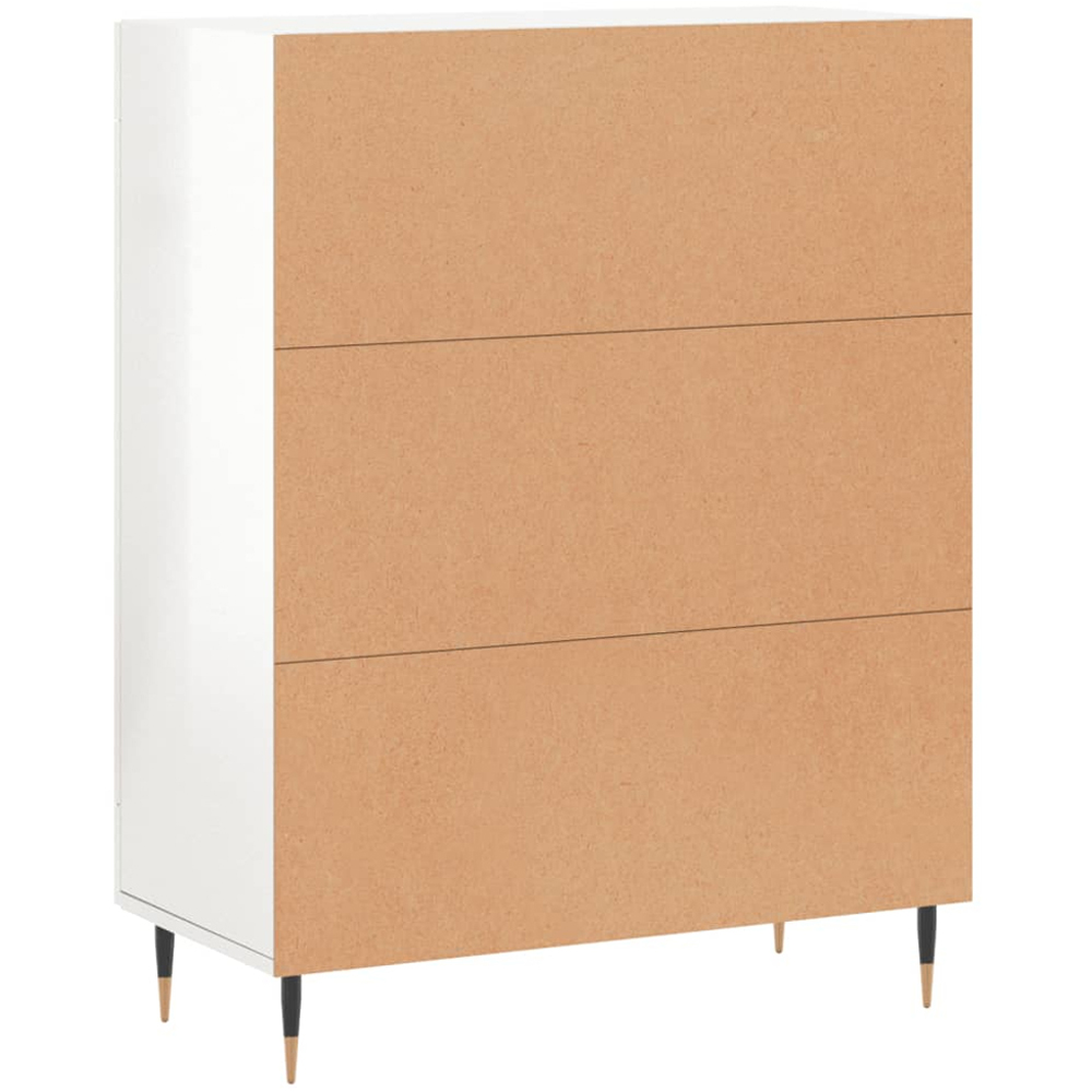 vidaXL 2 Door High Gloss White Sideboard Image 8