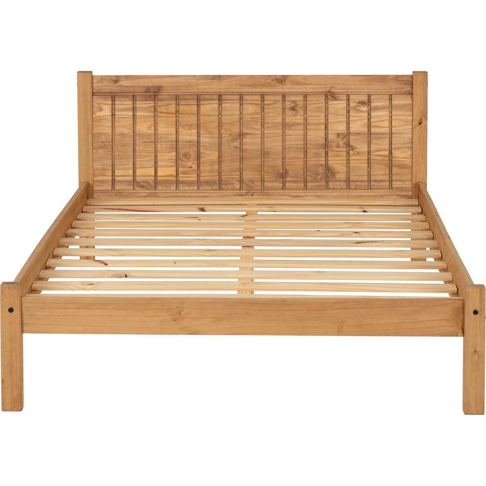 Seconique Maya Small Double Distressed Waxed Pine Bed Image 5