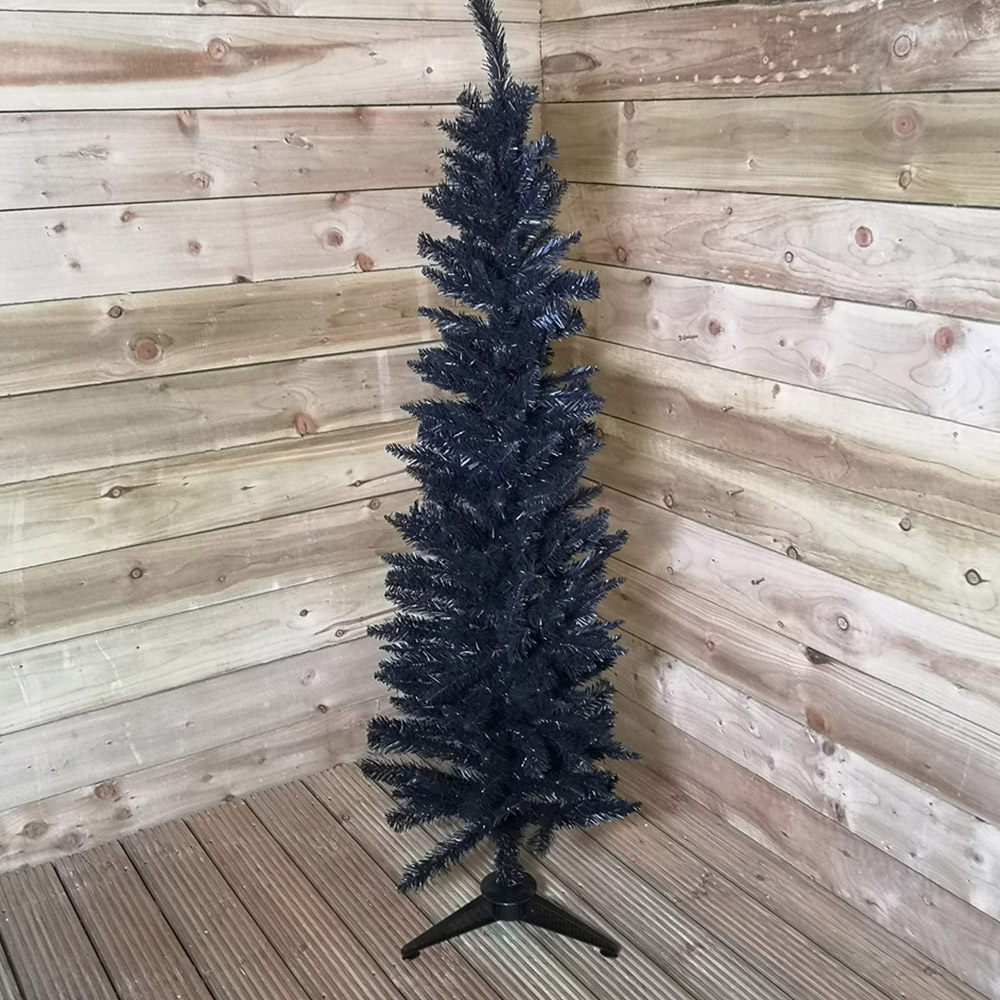 Samuel Alexander Black Pine Pencil Style Christmas Tree 5ft Image 8