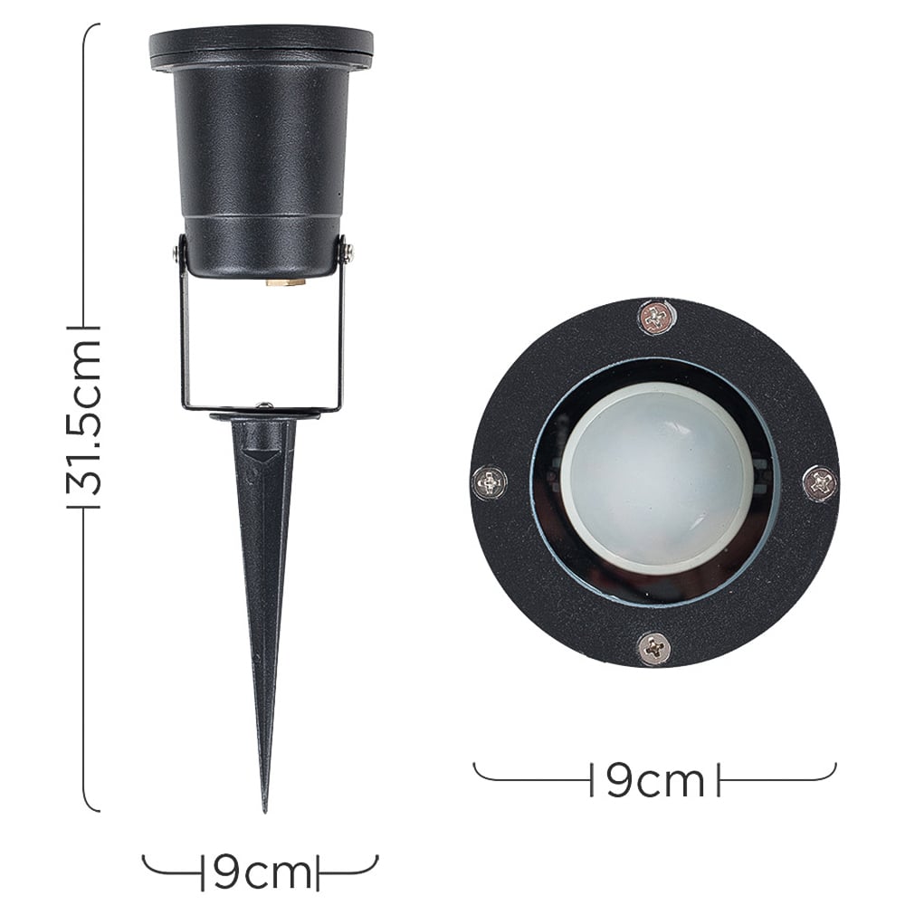 ValueLights Berwick Silver Outdoor Light with Dusk till Dawn Sensor Image 7