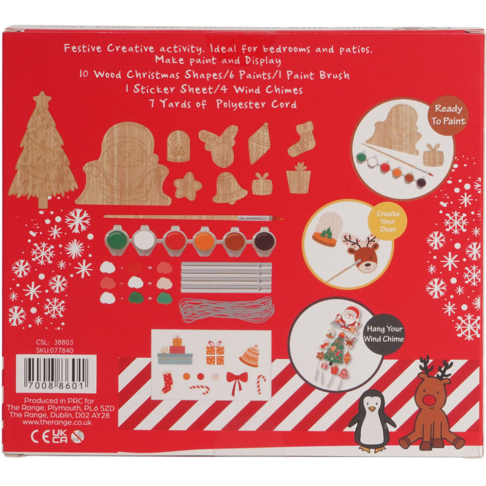Crafty Club Paint Your Own Christmas Wind Chime Image 3