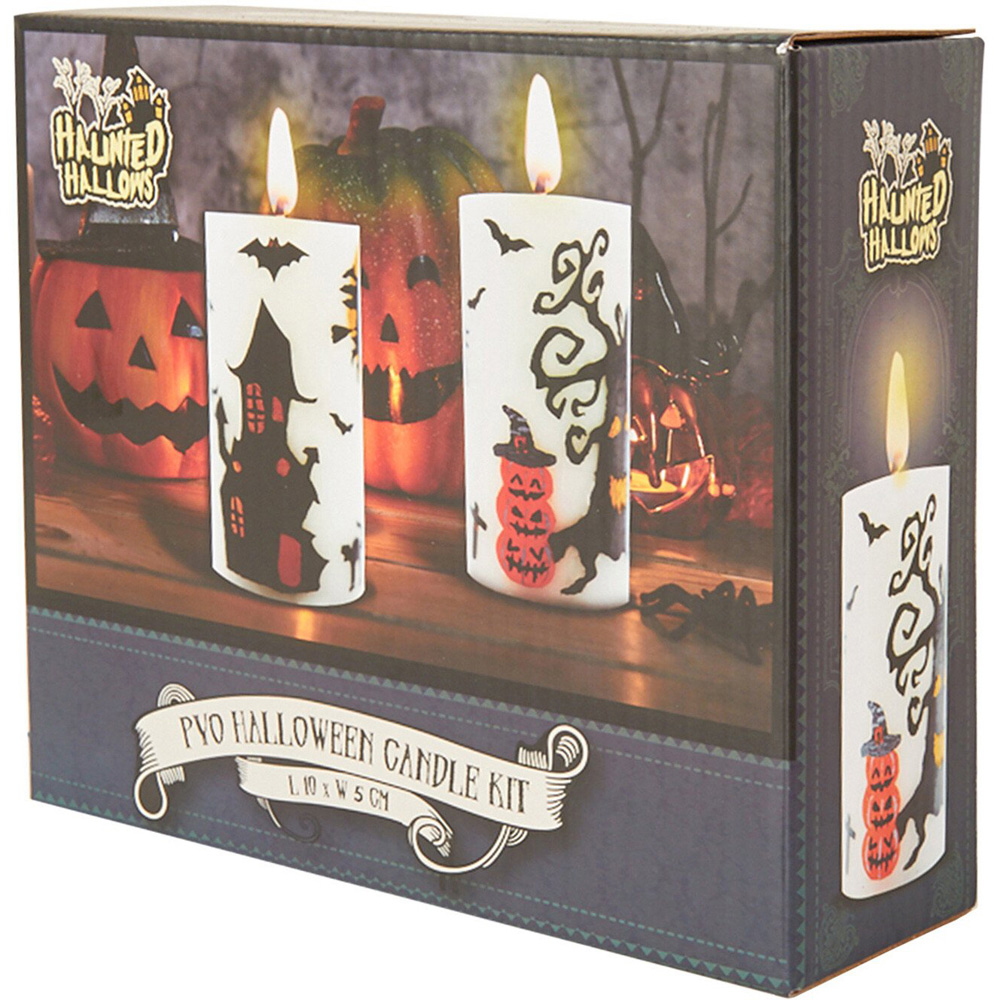 Paint Your Own Halloween Candle Holder Kit - Multicolour Image 2
