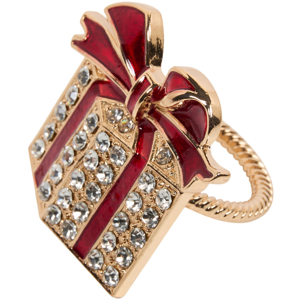Pack of 4 Assorted Christmas Napkin Rings Image 2