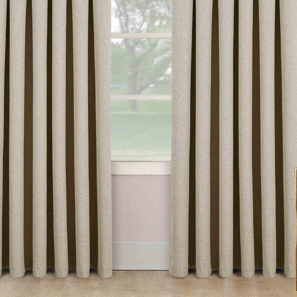 Divante Dusk Blackout Thermal Curtains - Natural / 168cm / 183cm Image 6