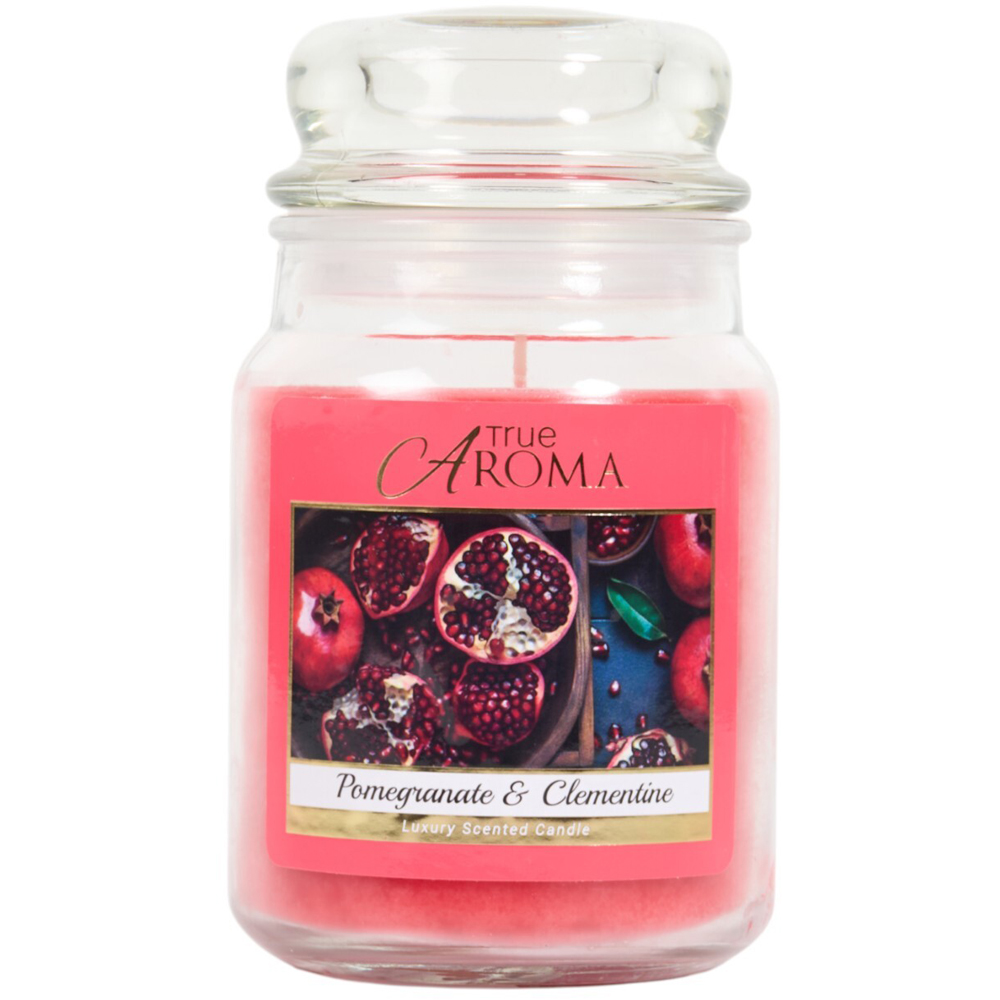 Pomegranate and Clementine Mason Jar Candle Image 1